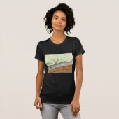 白まだら灰色サンショウウオ Tシャツ (正面フル)