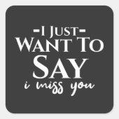 白やる気を起こさせるい恋しく思ことわざ スクエアシール (正面)