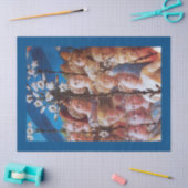 白ゆりの青いクリスマスの天使 薄葉紙 (クラフト)