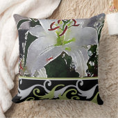 白ゆりアクセントクッション クッション (ブランケット)