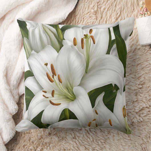 白ゆり枕 クッション (ブランケット)