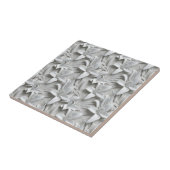 白ゆり花シームレスパターン タイル (側面)