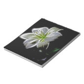 白ゆり花自然美しい ノートパッド (回転)