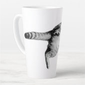 白よくはしゃぐと黒に反転 カフェラテマグ (左アングル)