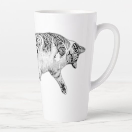 白よくはしゃぐと黒に反転 カフェラテマグ (右)