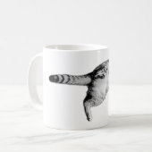 白よくはしゃぐと黒に反転 コーヒーマグカップ (正面左)