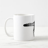 白よくはしゃぐと黒に反転 コーヒーマグカップ (左)