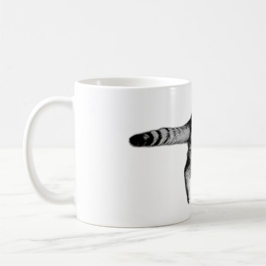 白よくはしゃぐと黒に反転 コーヒーマグカップ (左)