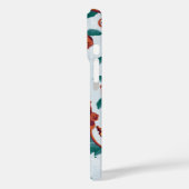 白よくはしゃぐ蓮の猿の模様 Case-Mate iPhoneケース (裏面 / 左)