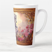 白よくはしゃぐ馬 カフェラテマグ (右)