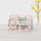 白りんご花写真母の日 カード (黄色い花)