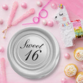 白ろうそく ワックス シール ドリップ スイート 16 ウェディング ペーパープレート (パーティー)