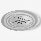 白ろうそく ワックス シール ドリップ スイート 16 ウェディング ペーパープレート (アングル)