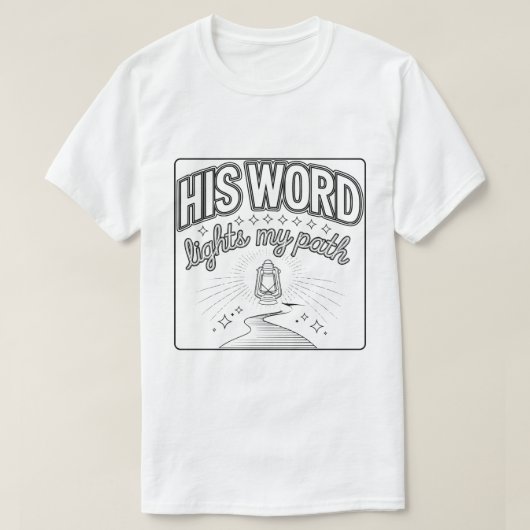 白を愛する人へのユニークな黒デザイン Tシャツ (デザイン正面)