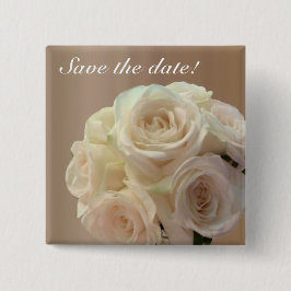 白を離れたの花嫁の花束 缶バッジ