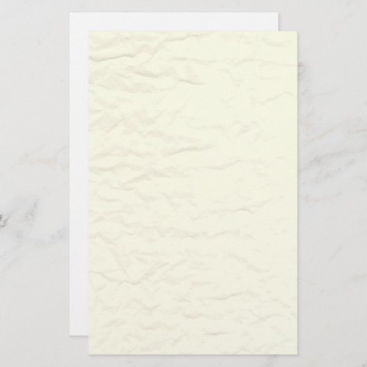 白を離れてしわを寄せられたペーパー文房具 便箋 (正面/裏面)