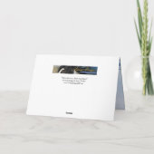 白アイスランドの馬のグリーティングカード シーズンカード (裏面)