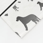 白アイリパーソナライズされたッシュの狼の犬の名前 フリースブランケット (角)