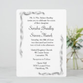 白アクセント結婚式招待状 招待状 (スタンド正面)