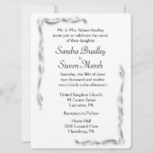 白アクセント結婚式招待状 招待状 (正面)