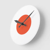 白アクリル時計 ラウンド壁時計 (傾斜)