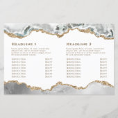 白アゲイト二つ折りパンフレット (裏面)