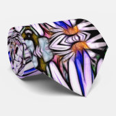 白アスター花 ネクタイ (ロール)