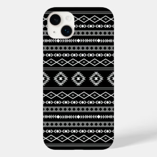 白アステカ灰色の黒の混合モチーフ Case-Mate iPhone 14 PLUSケース