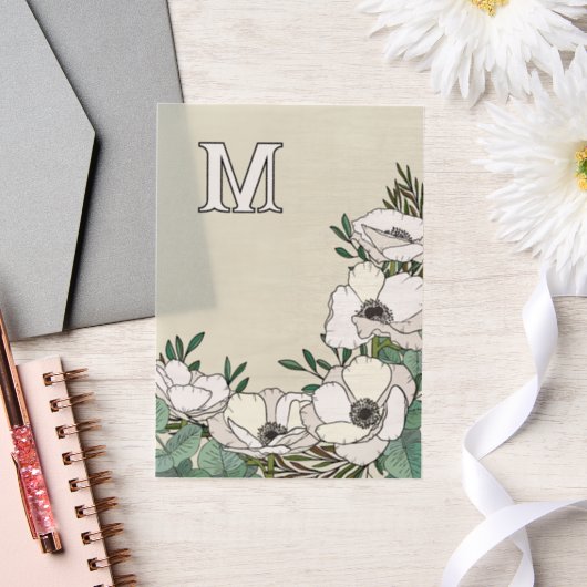 白アネモネス去勢単角結婚グラム ベラム紙招待状 (ウェディング)