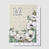 白アネモネス去勢単角結婚グラム ベラム紙招待状 (オフセット (招待状))