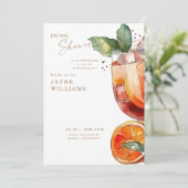 白アペロールブライダルシャワー 招待状 (スタンド正面)