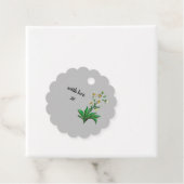 白アマゾンリリーギフトラベル フェイバータグ (インサイチュ)