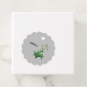 白アマゾンリリーギフトラベル フェイバータグ (インサイチュ)