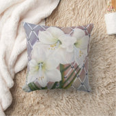 白アマリモノグラムのリス クッション (ブランケット)