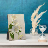 白アルストメリアの花 フォトプラーク (側面)