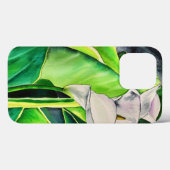 白アルムリリー水彩熱帯フローラ Case-Mate iPhoneケース (裏面 (横))