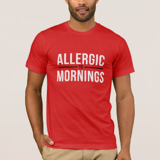 白アレルギーである Tシャツ