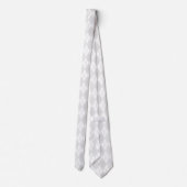 白アーガイルと薄い灰色で ネクタイ (裏面)