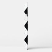 白アーガイルと黒で継ぎ目のない模様。ジオメ Case-Mate iPhoneケース (裏面 / 右)