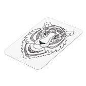 白インスパイア虎 マグネット (左側)