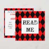 白ウサギのアリス招待状 招待状 (正面/裏面)