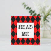 白ウサギのアリス招待状 招待状 (スタンド正面)