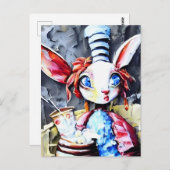 白ウサギの帽子屋 ポストカード (正面/裏面)