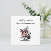 白ウサギ裁判のトランペットを吹くアリス・イン・ワンダーランド 招待状 (スタンド正面)