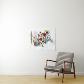 白ウサギ アリス ワンダーランド ハーツ タペストリー (インサイチュ(横))