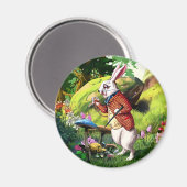 白ウサギ |ワンダーランド・イースター・マグネットのアリス マグネット (正面/裏面)