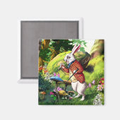 白ウサギ |ワンダーランド・イースター・マグネットのアリス マグネット (正面/裏面)