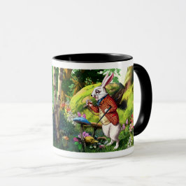 白ウサギ | "Alice in Wonderland"イースターマグ マグカップ