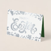 白ウサギ | "Alice in Wonderland"イースター 箔カード (正面)