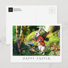 白ウサギ | Alice in Wonderland Easterポストカード シーズンポストカード
